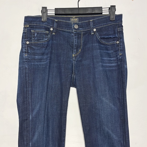Citizens of Humanity Ava Low Rise Straight Leg Dark Wash Denim Jeans Size 27 - Picture 3 of 14